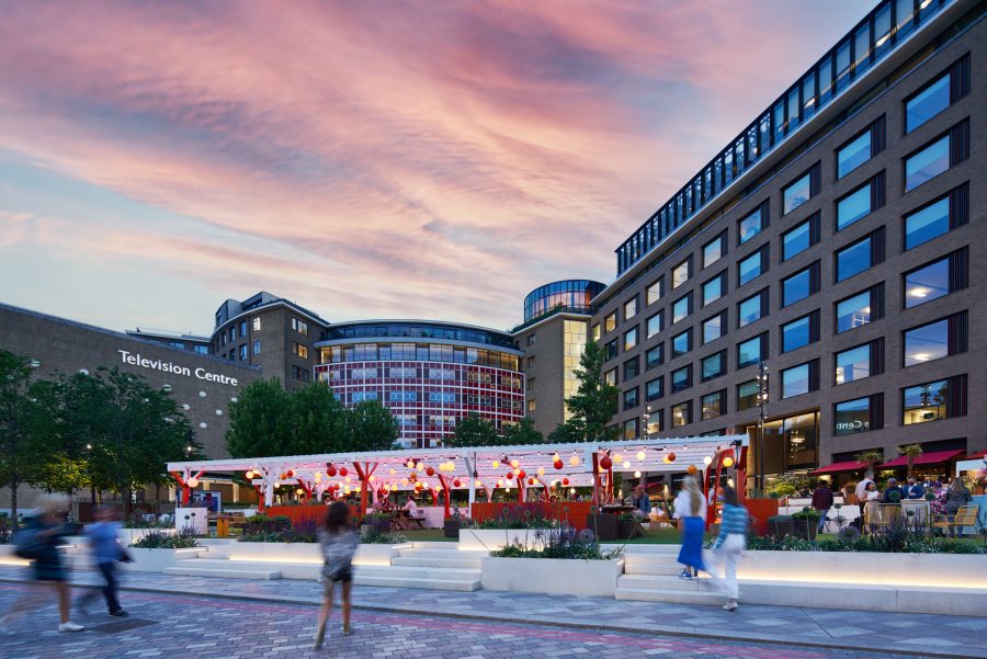 Solar Pergola At Television Centre White City Credit Gg Archard