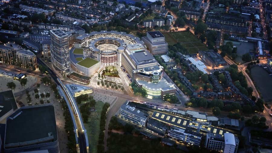 Television Centre At Dusk